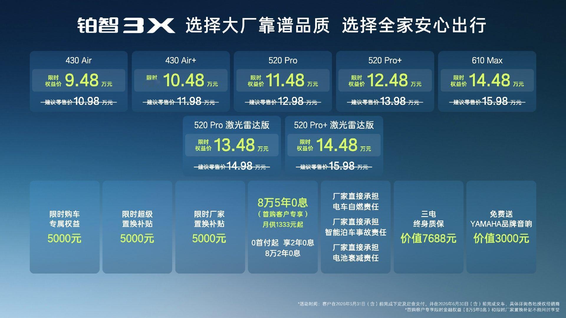 增配不增价，2026款铂智3X上市大幅提升智能化水平全面加码刚需配置26款丰田铂