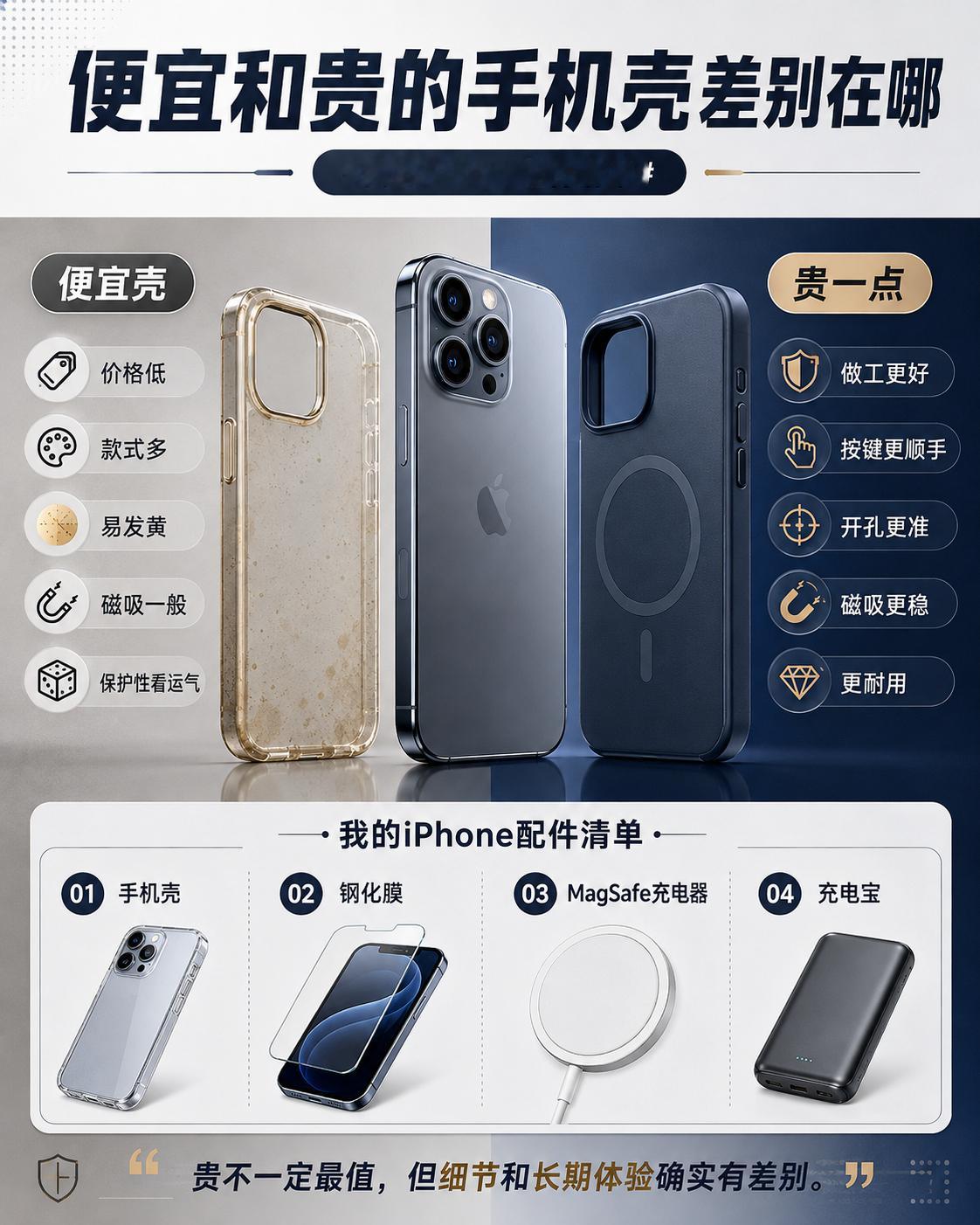 便宜和贵的手机壳差别在哪我的iPhone配件清单       手机壳我买过十几块
