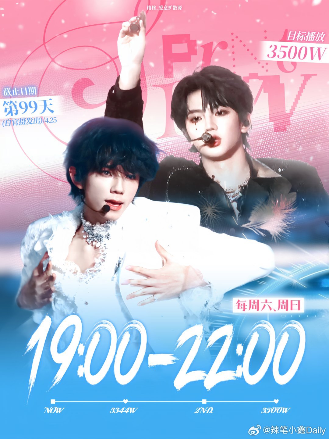 王橹杰的咴 穆祉丞天魔造型 王橹杰发的绘画形象酷似穆祉丞天魔造型，这是又在回味天