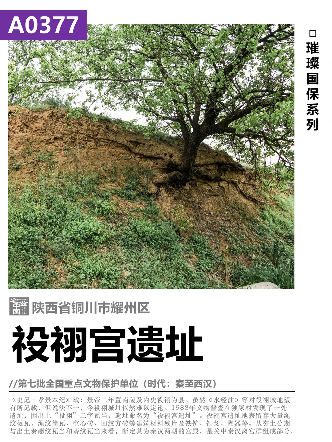 A0377祋祤宫遗址，庞大的关中秦汉离宫遗址