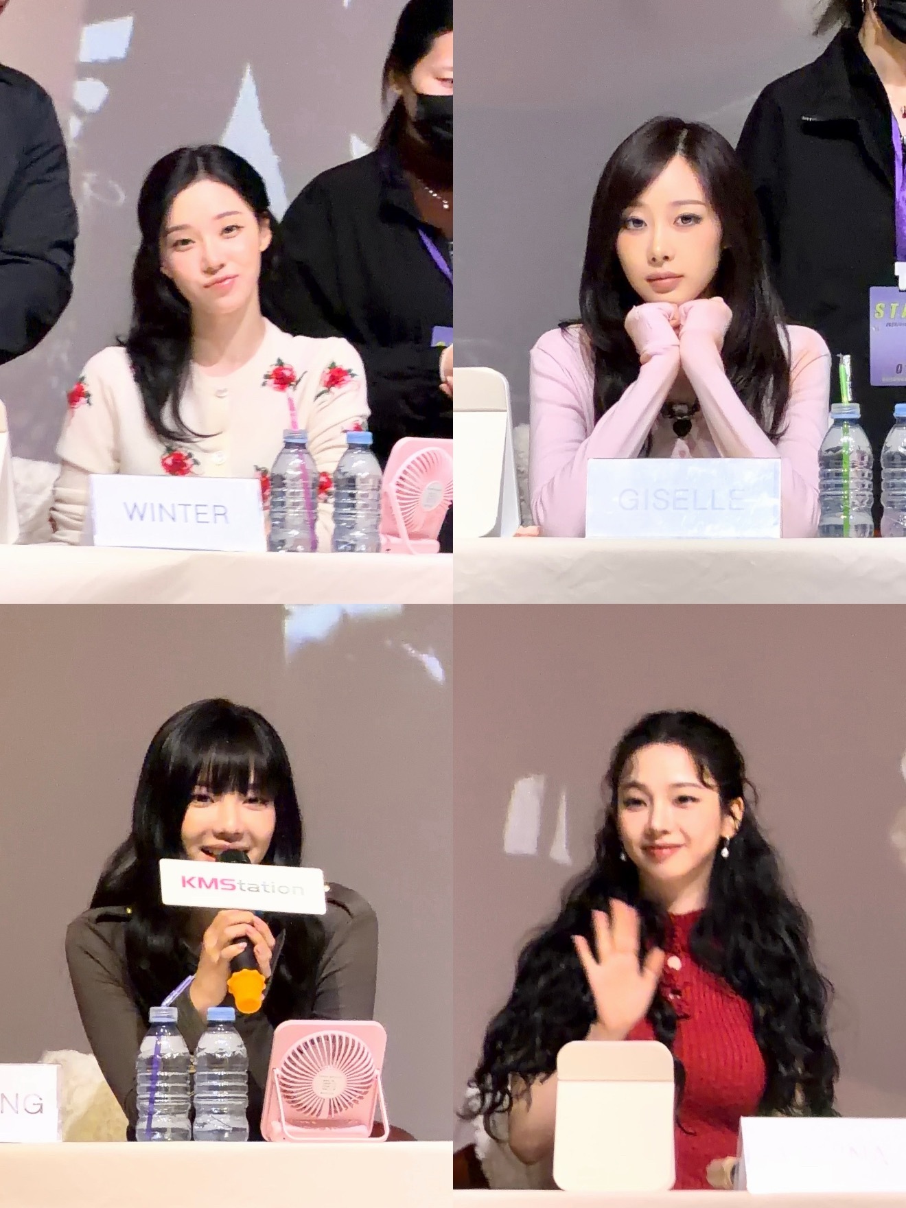 aespa 今日上海签售状态如何？柳智敏、giselle、金玟庭、宁艺卓 