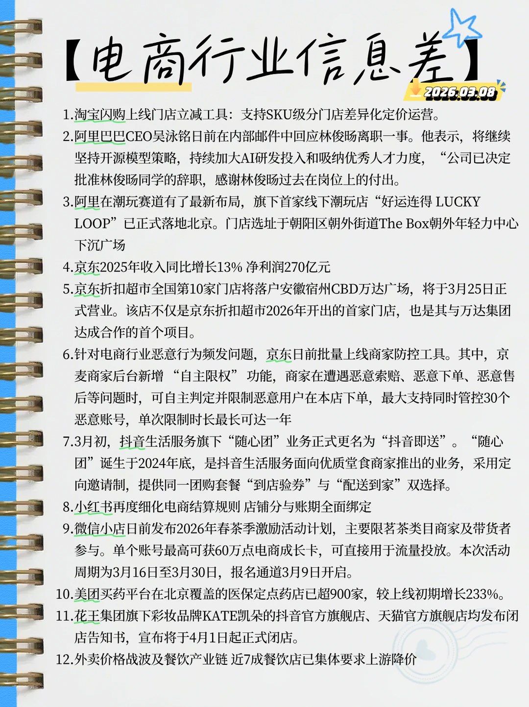 电商行业信息差