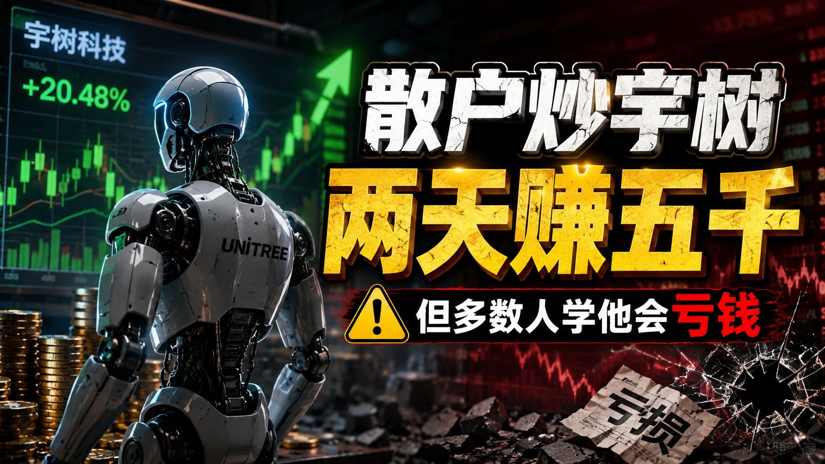 散户炒宇树科技两天赚五千，但多数人学他会亏钱