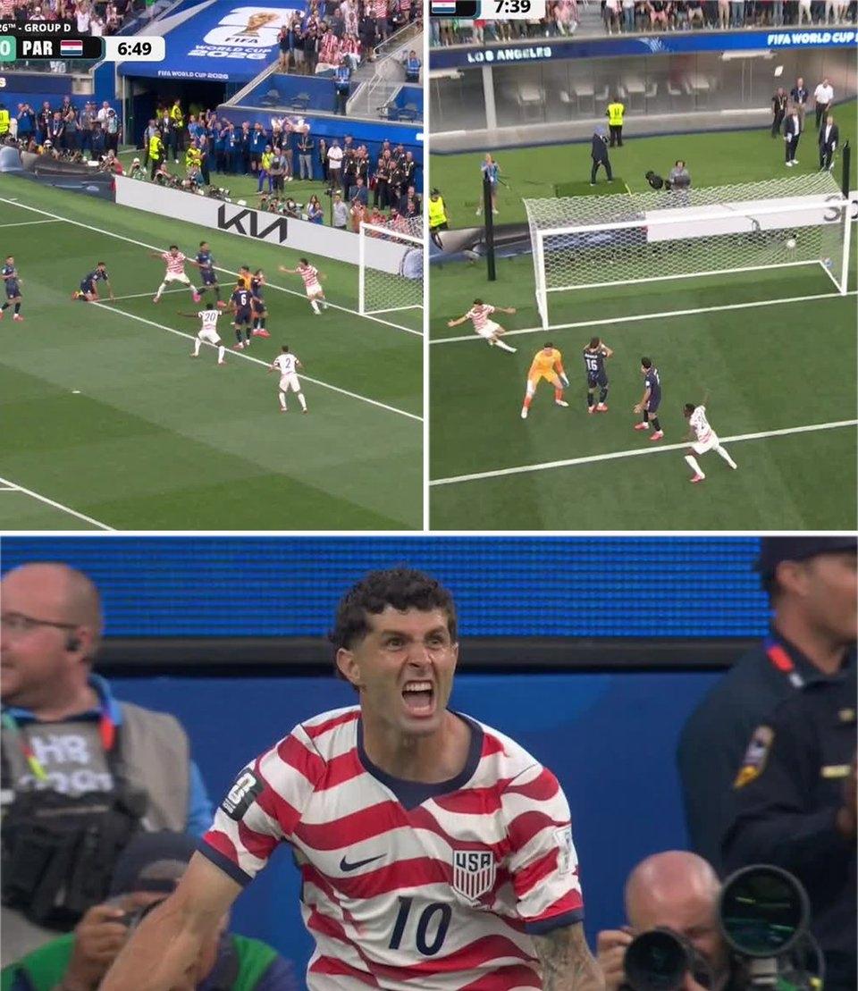 哇塞！太惊艳了！美国队踢得太好看了！已经2-0巴拉圭！

前两届世界杯就看过美国