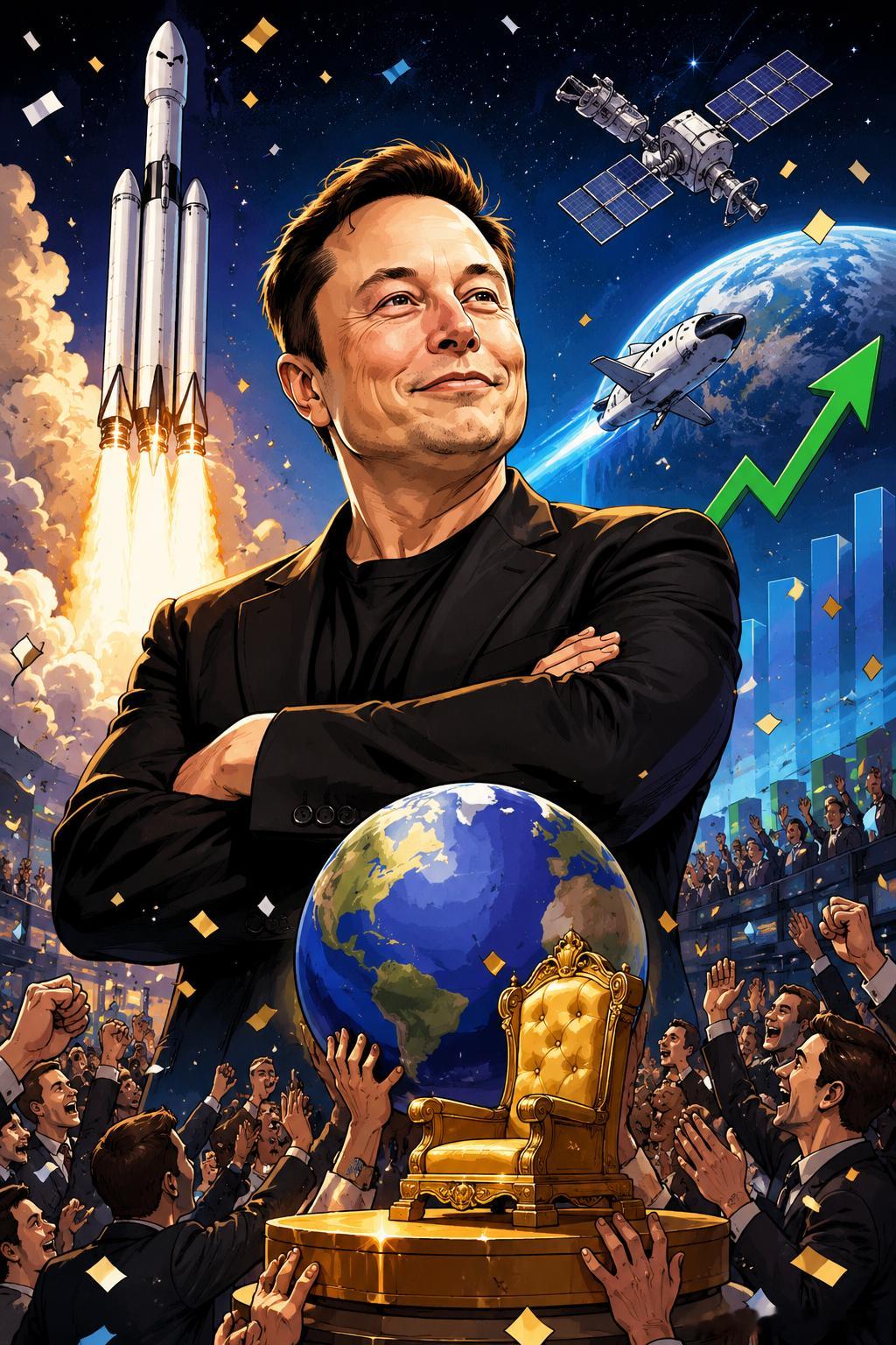 SpaceX暴涨SpaceX敲钟：人类首位万亿美元富豪诞生，资本市场押注下一个时