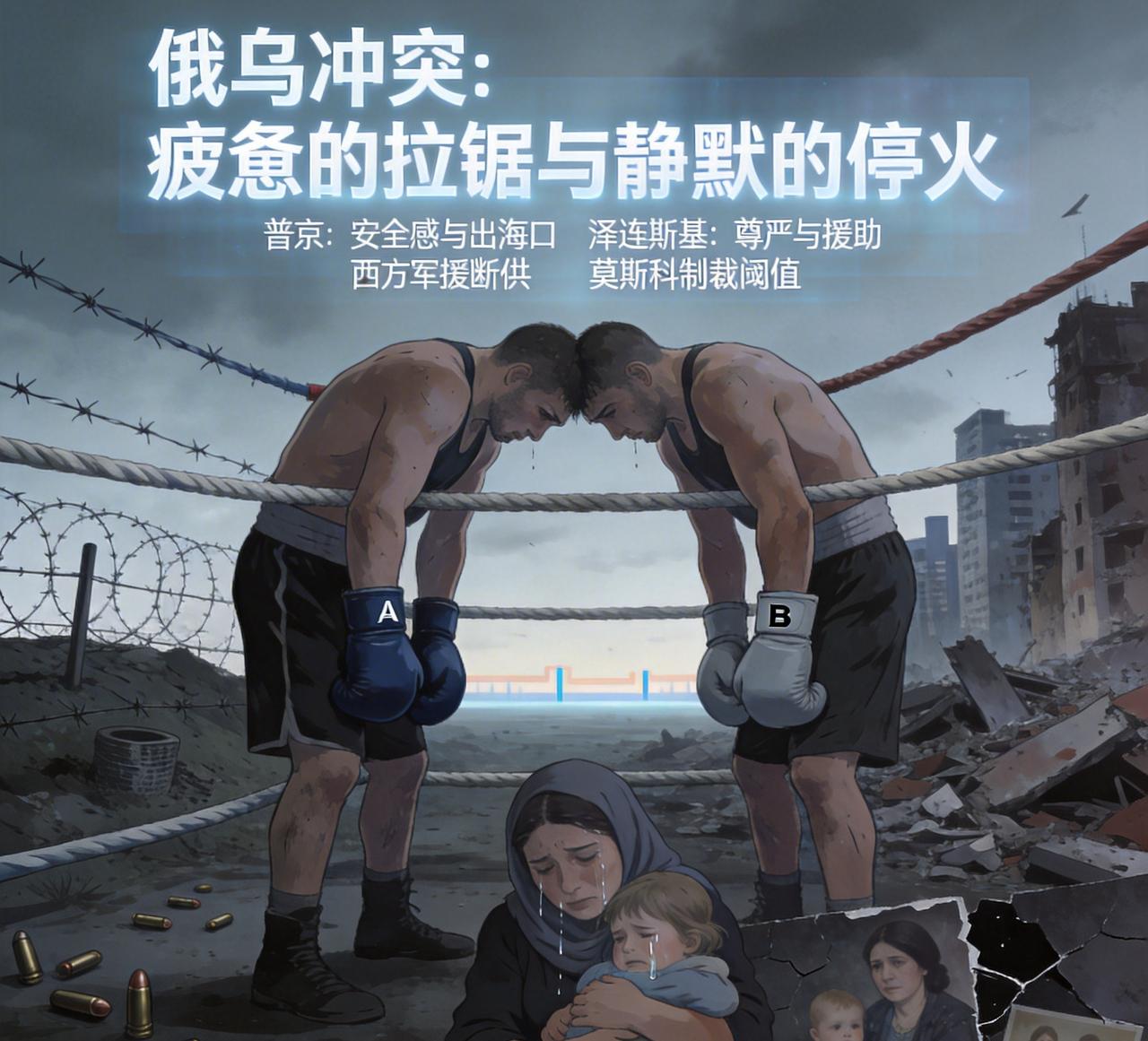 这场拉锯战像极了两个 exhausted 的拳手，靠在绳圈边互相推搡，谁也没力气