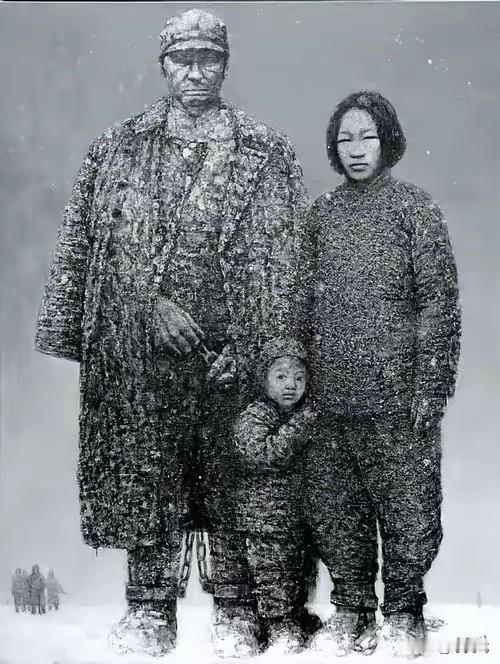 1937年初，日本兵将一家三口押到了刑场上。当父亲被他们砍断脖子后，5岁的小男孩