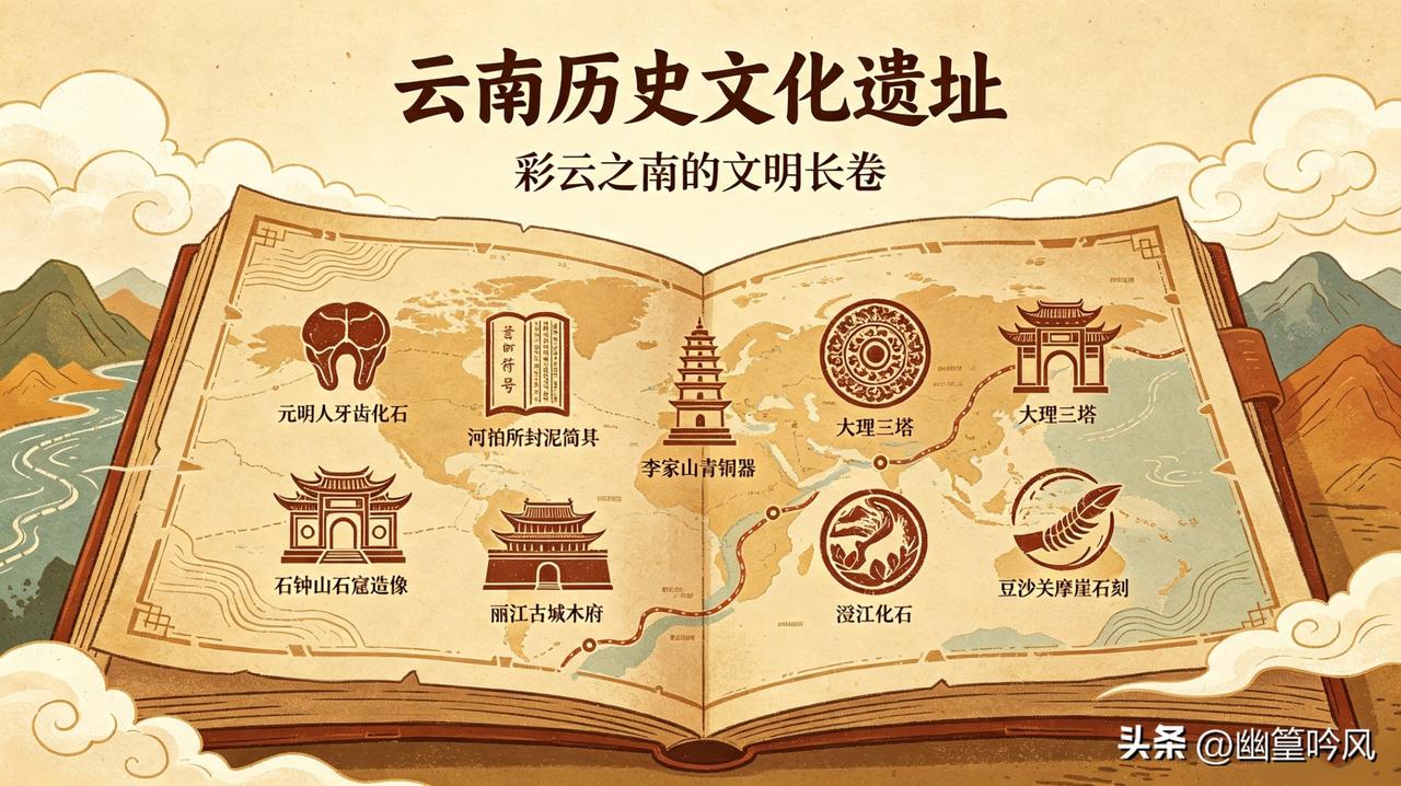 1. 元谋人遗址
距今170万年，国内最早直立人化石出土地，见证华夏远古人类起源