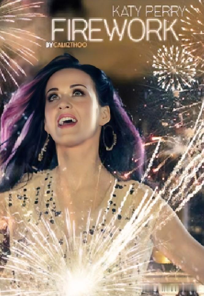 <Fire Work >是美国流行女歌手凯蒂.佩里的代表作，也是超过600万人下