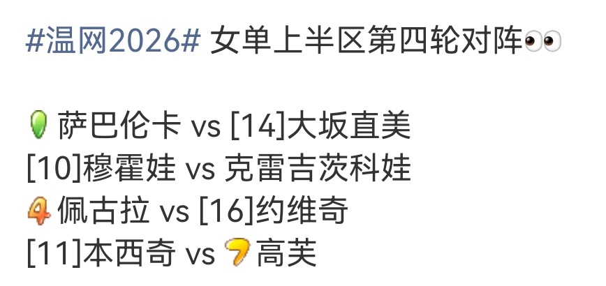 莱巴金娜输梅尔滕斯，第二盘才3个制胜分？看了一下目前的温网女单16强，上半区实在