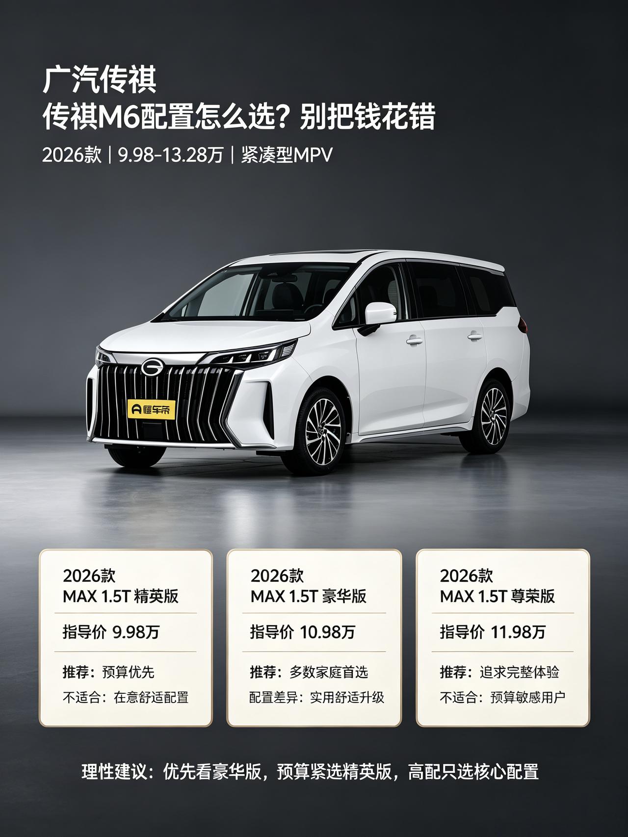 10万级家用MPV怎么选｜传祺M6 MAX选购避坑，说点大实话
最近身边好几个朋