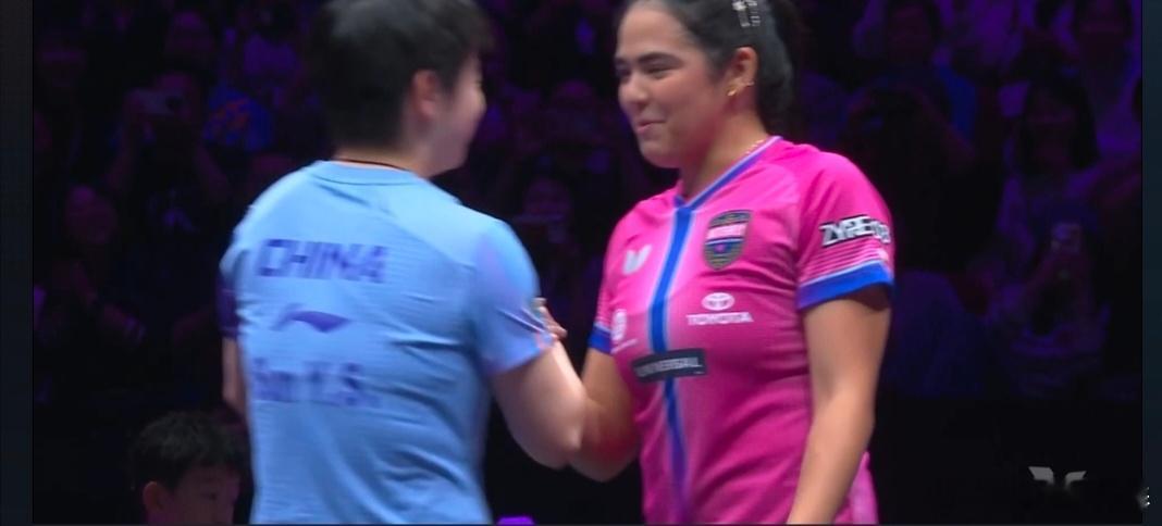 2026年3月13日，WTT重庆冠军赛女单1/8决赛，孙颖莎对阵好闺蜜迪亚兹。场