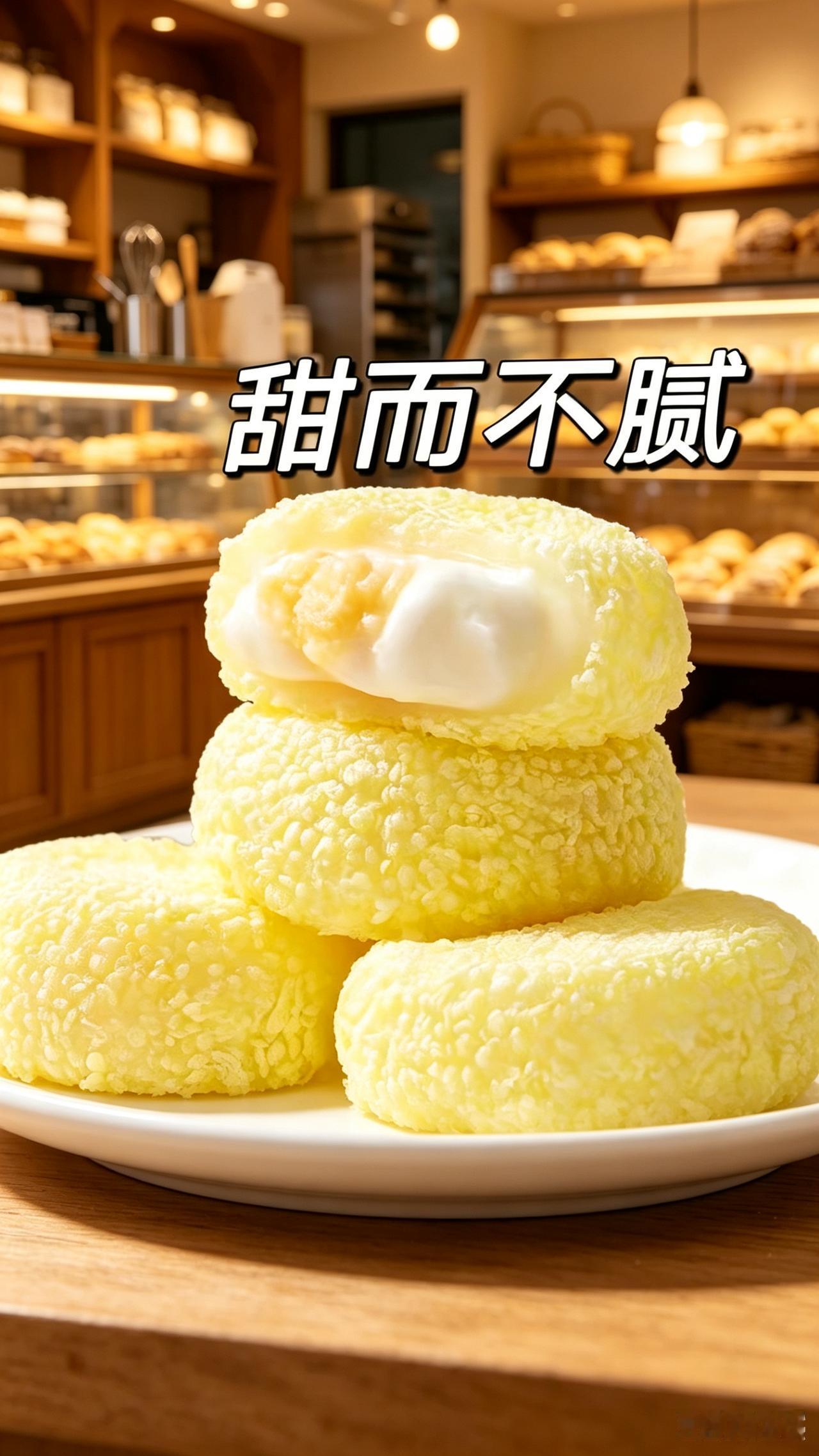 榴莲牛奶泡芙爆浆媚娘奶香Q弹美味开袋即
食休闲解馋零食泡芙