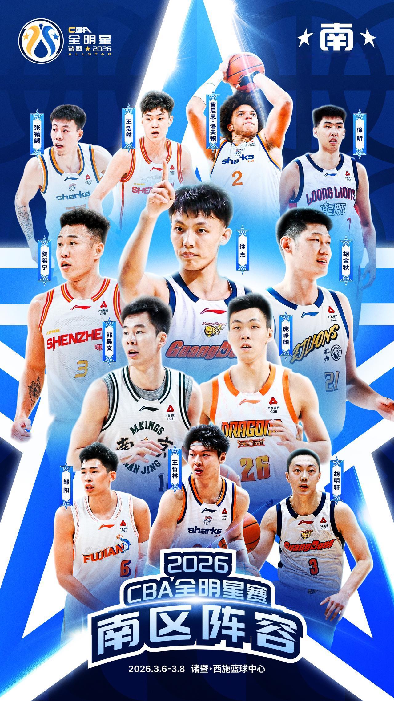 以城之名，“浙”有好戏！全阵容集结，点击链接 上票星球购票看2026CBA全明星