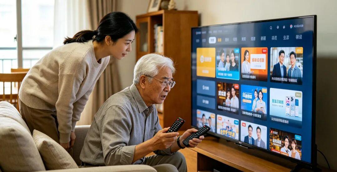 13位老人实测4台智能电视，没有一人能独立找剧，长辈模式形同虚设
现在家家户户基