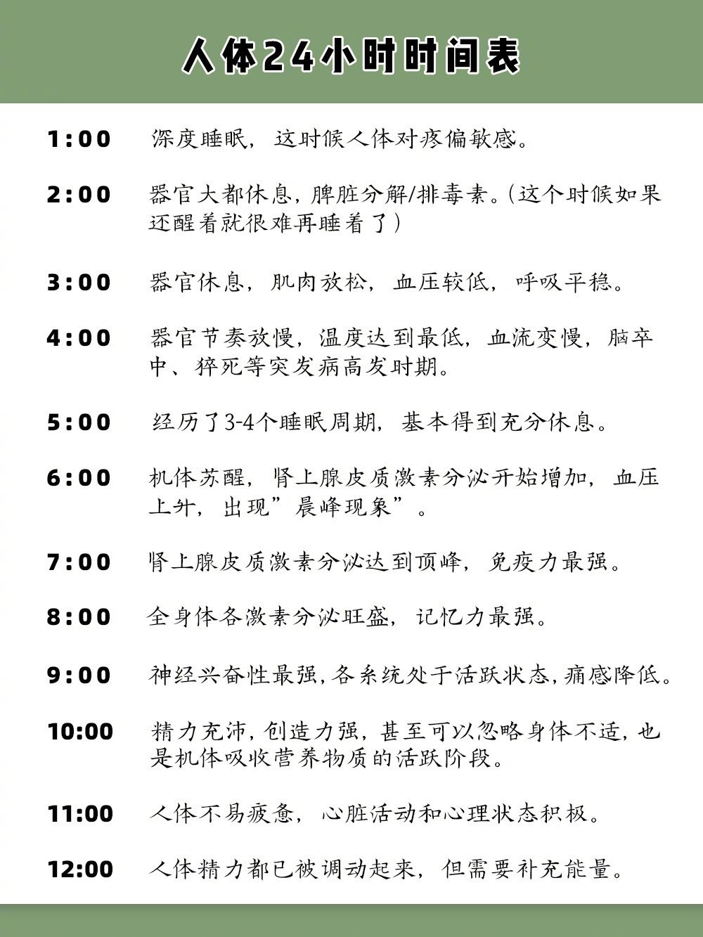 一份详细的时间规划，助你科学养生，提升学习效率！​​​