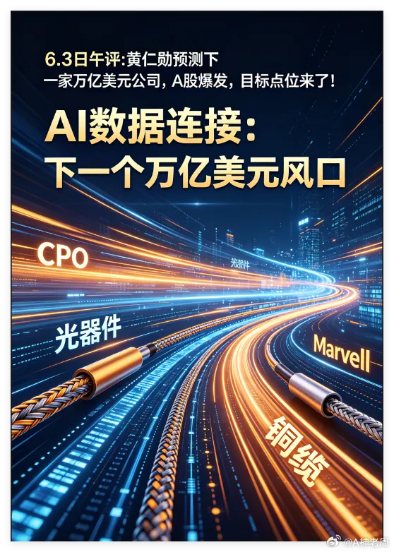6.3日午评:黄仁勋预测下一家万亿美元公司，A股爆发，目标点位来了！      