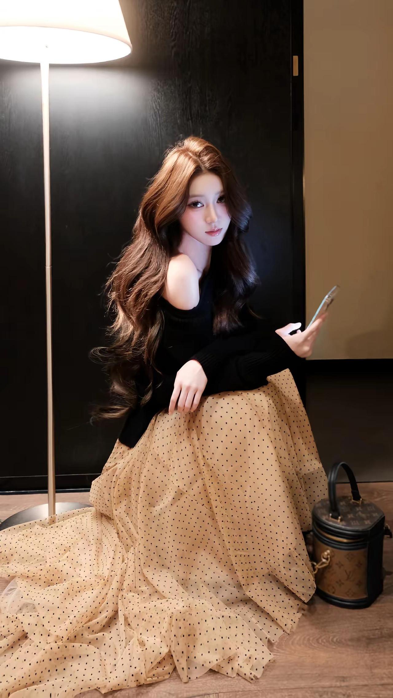 你游刃有余的话里真的有真心吗 波点裙 纱裙搭配