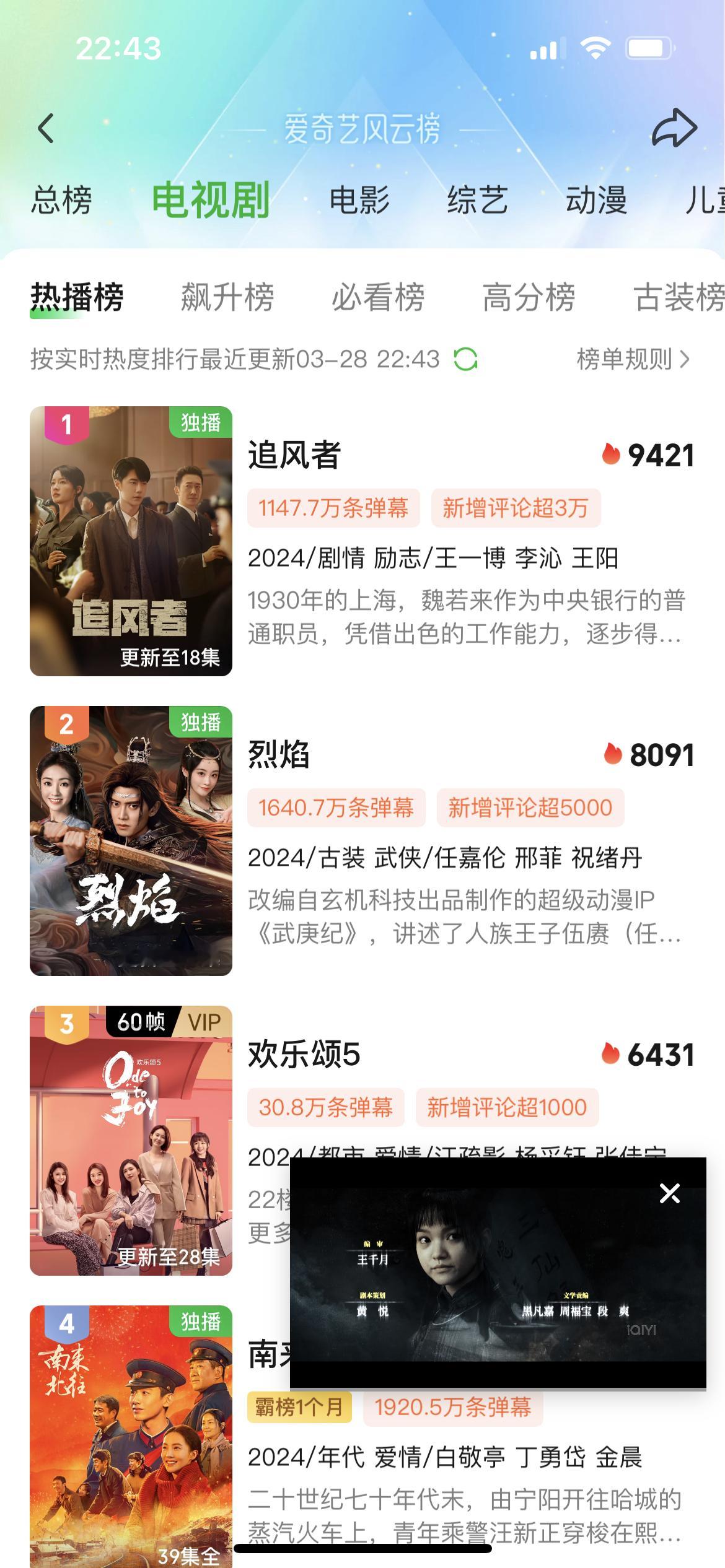 弹幕真的有用，在这个本应该下降的点，我们又爬回来了一点，太神奇了 #王一博追风者