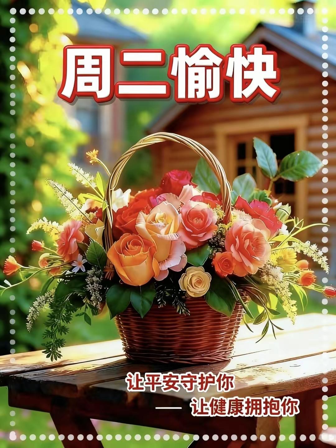 周二早安，褪去周一的仓促，稳住一天的节奏。
愿清晨的微风拂去疲惫，琐碎小事皆能理