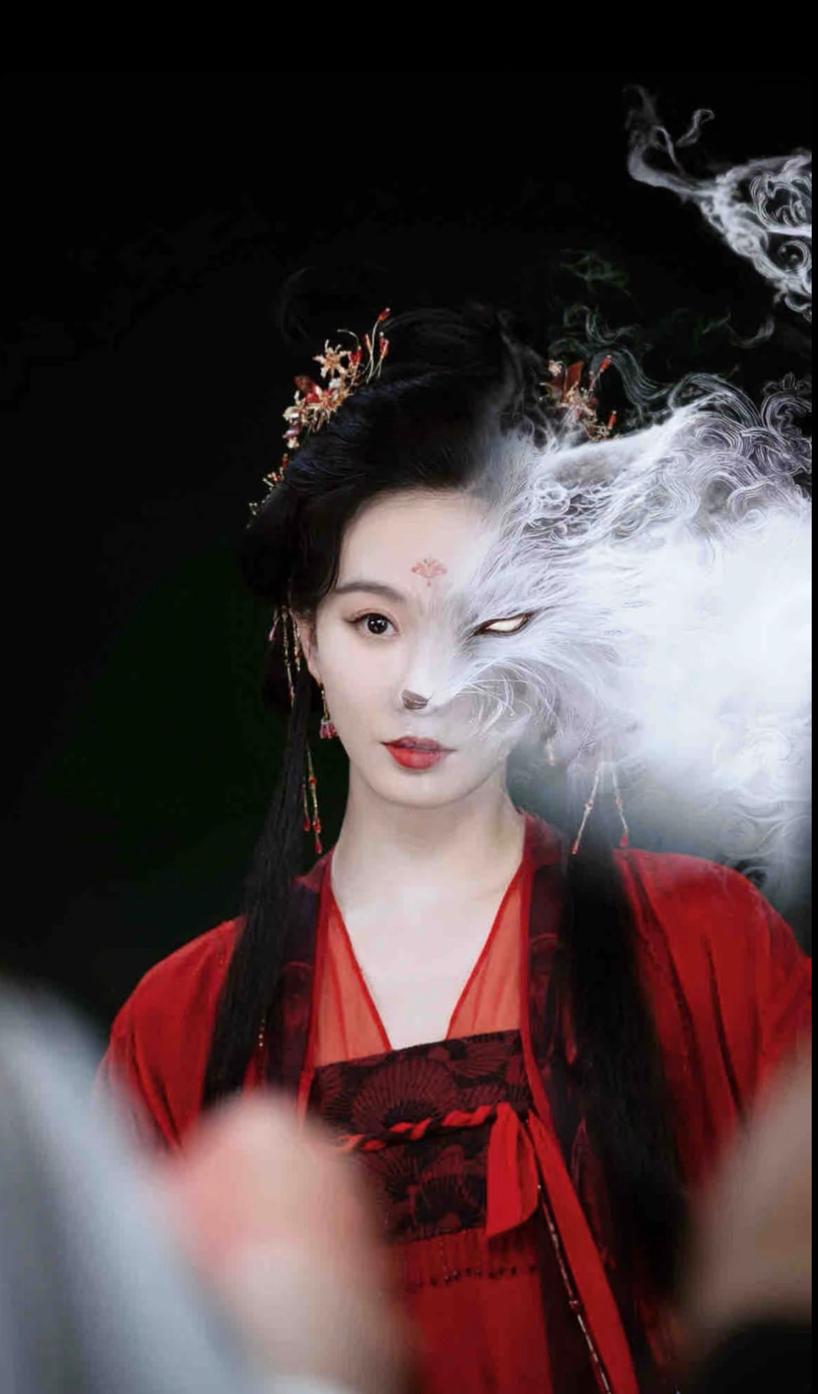 网友二创的刘诗诗东方淮竹（红竹），很惊艳 淮水竹亭 ​​​