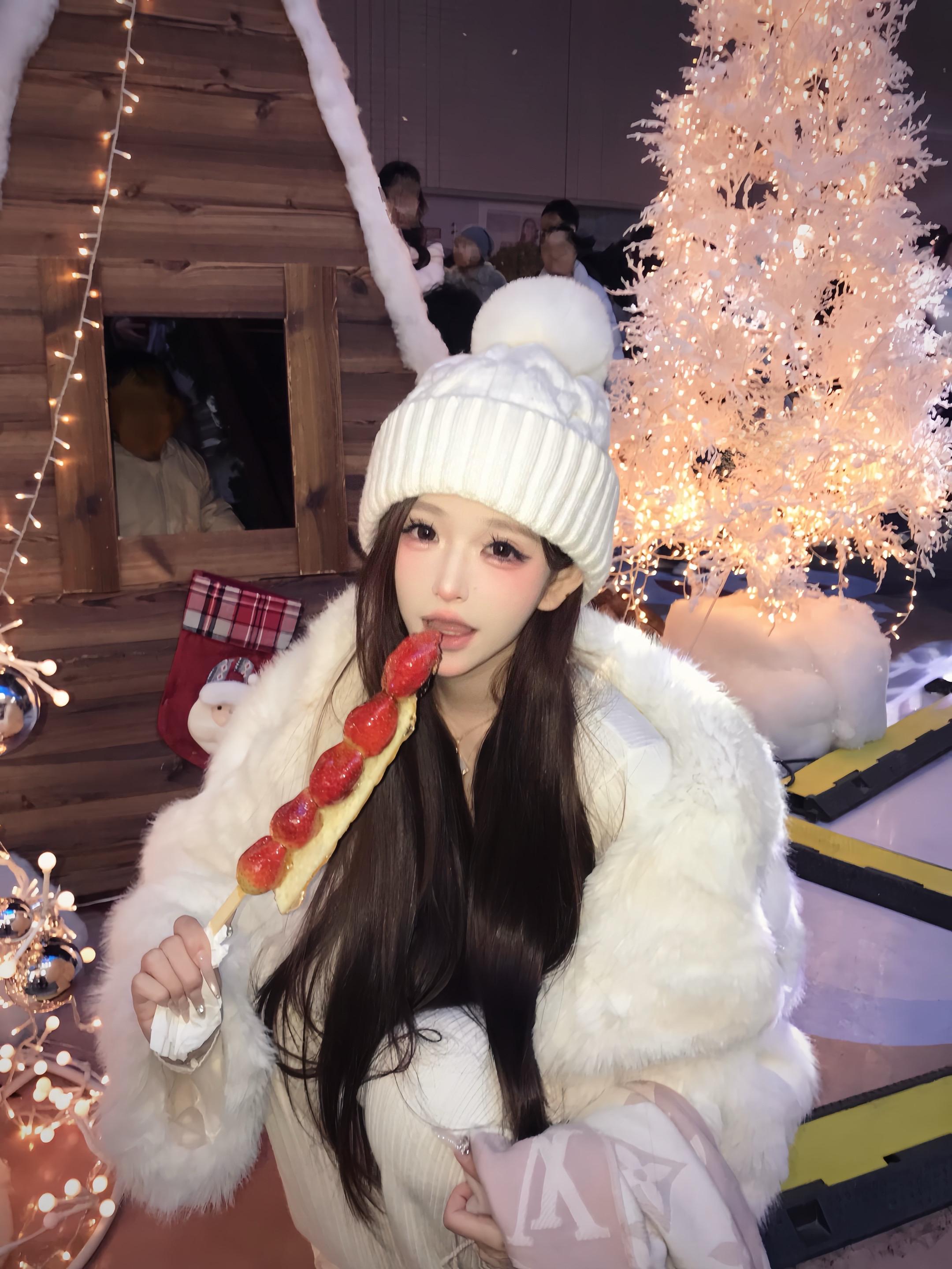 圣诞老人 如果你听见我的愿望就拜托你用长长的线把我和我所珍视的人永远永...