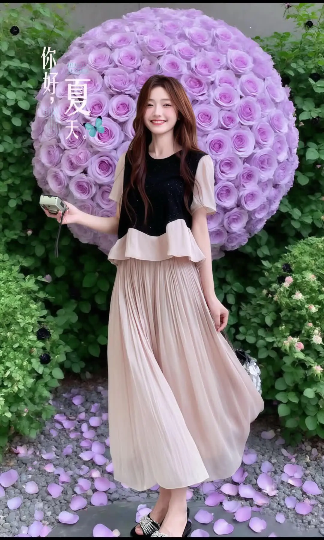 超有少女感的小众设计套装 我穿的M