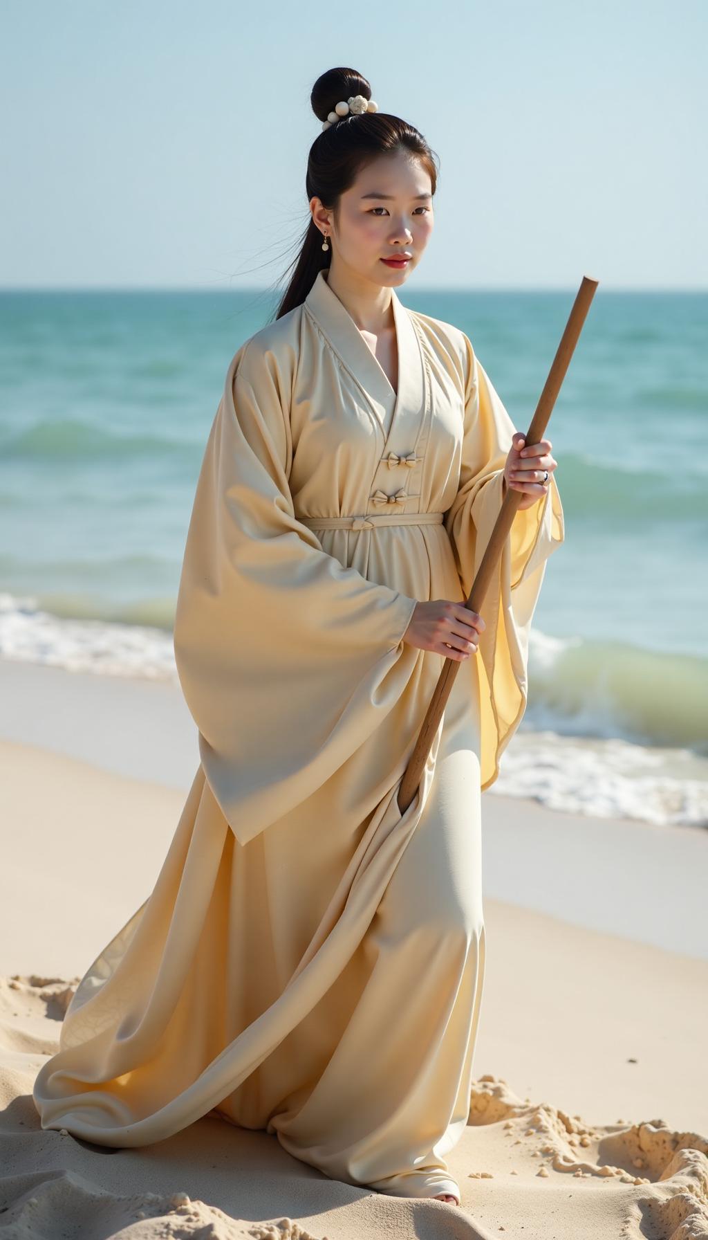 西施浣沙的传说：一位“洗沙少女”的风云奇缘
在中国古代四大美女的璀璨星河中，西施