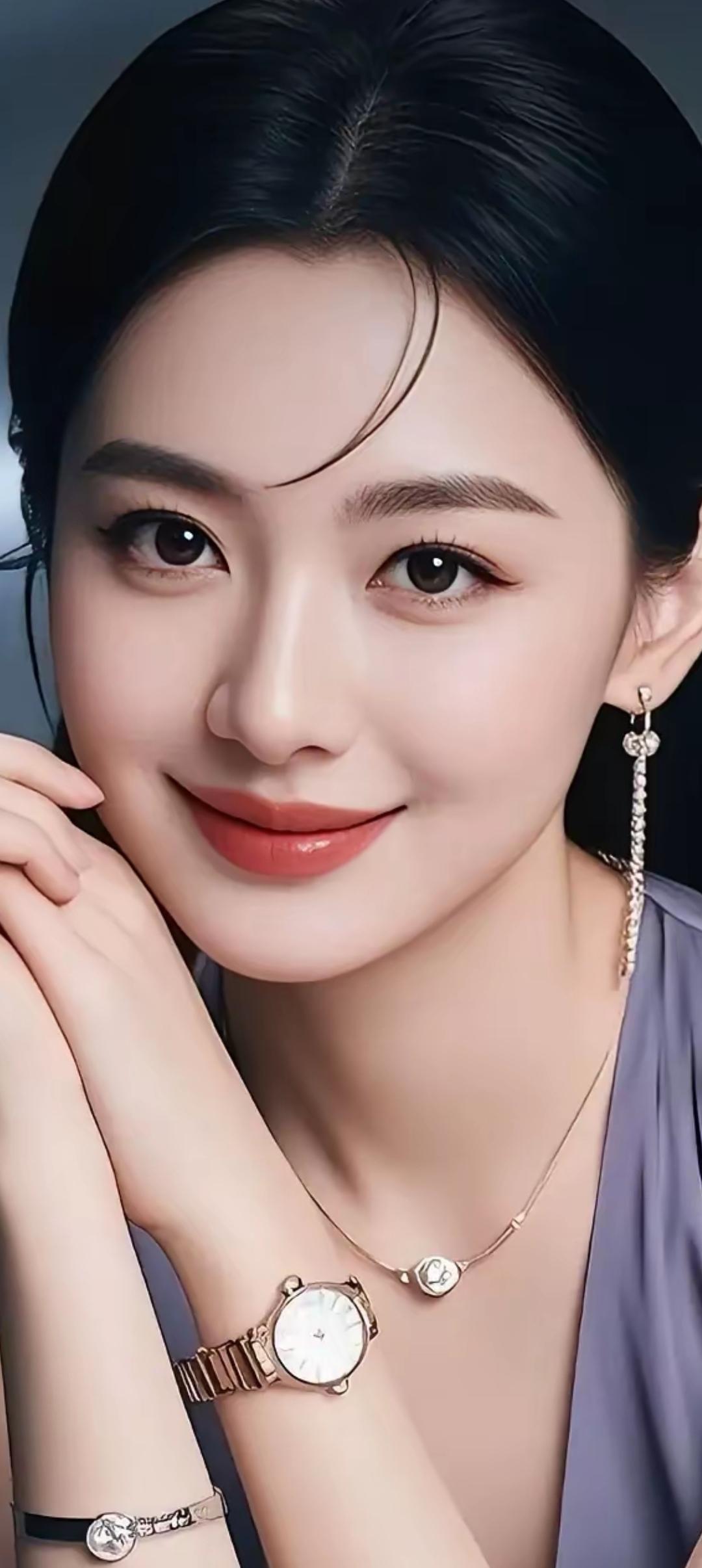 优雅气质，精致妆容，闪耀珠宝，完美女神！💄✨💎