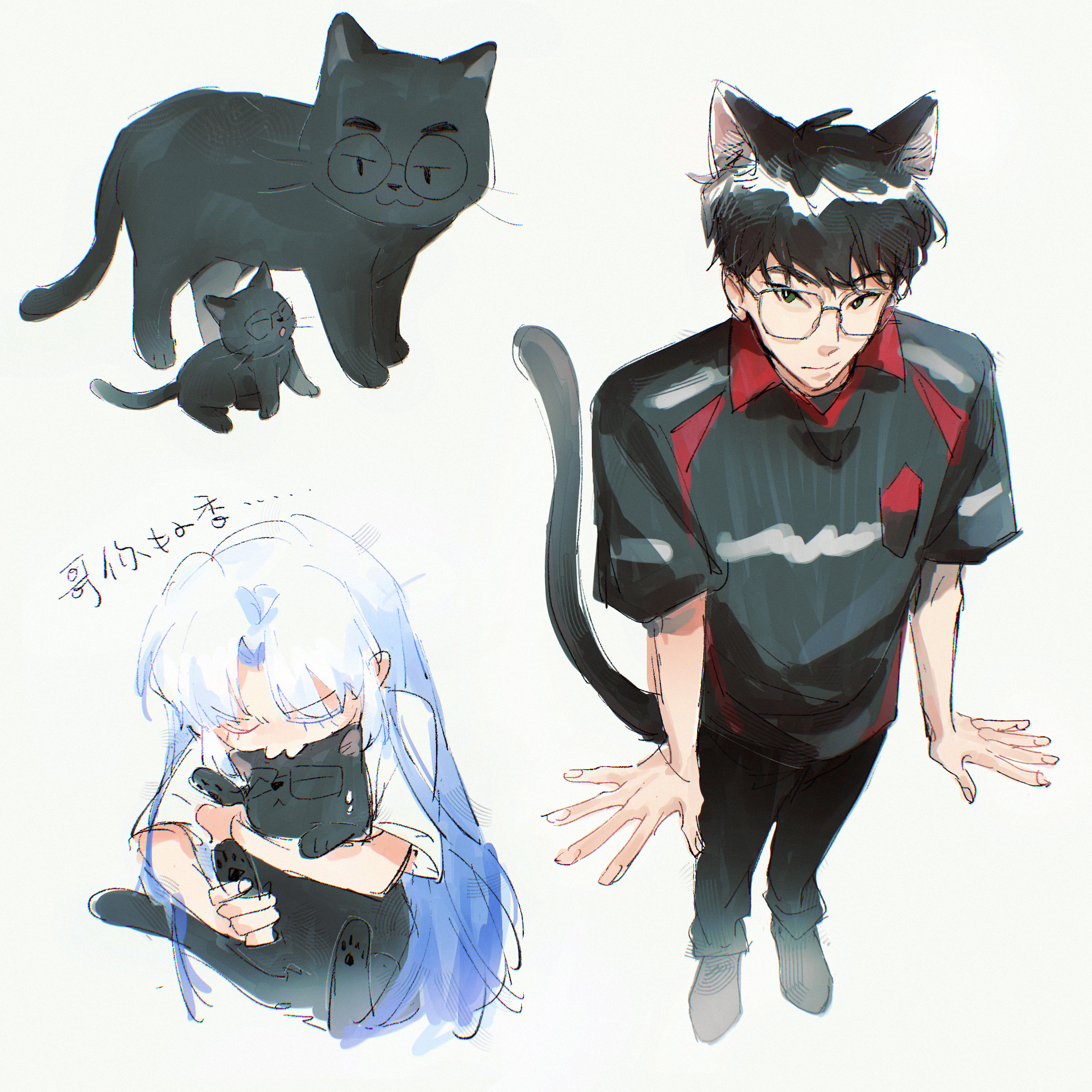 黑猫也很好 （动作有参考） 