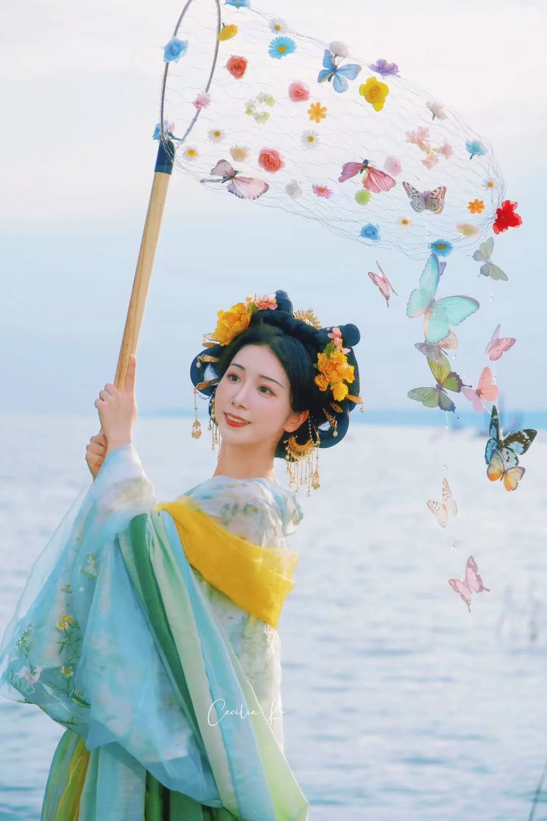 成本不到20r的捞鱼网，拍汉服居然这么好看！