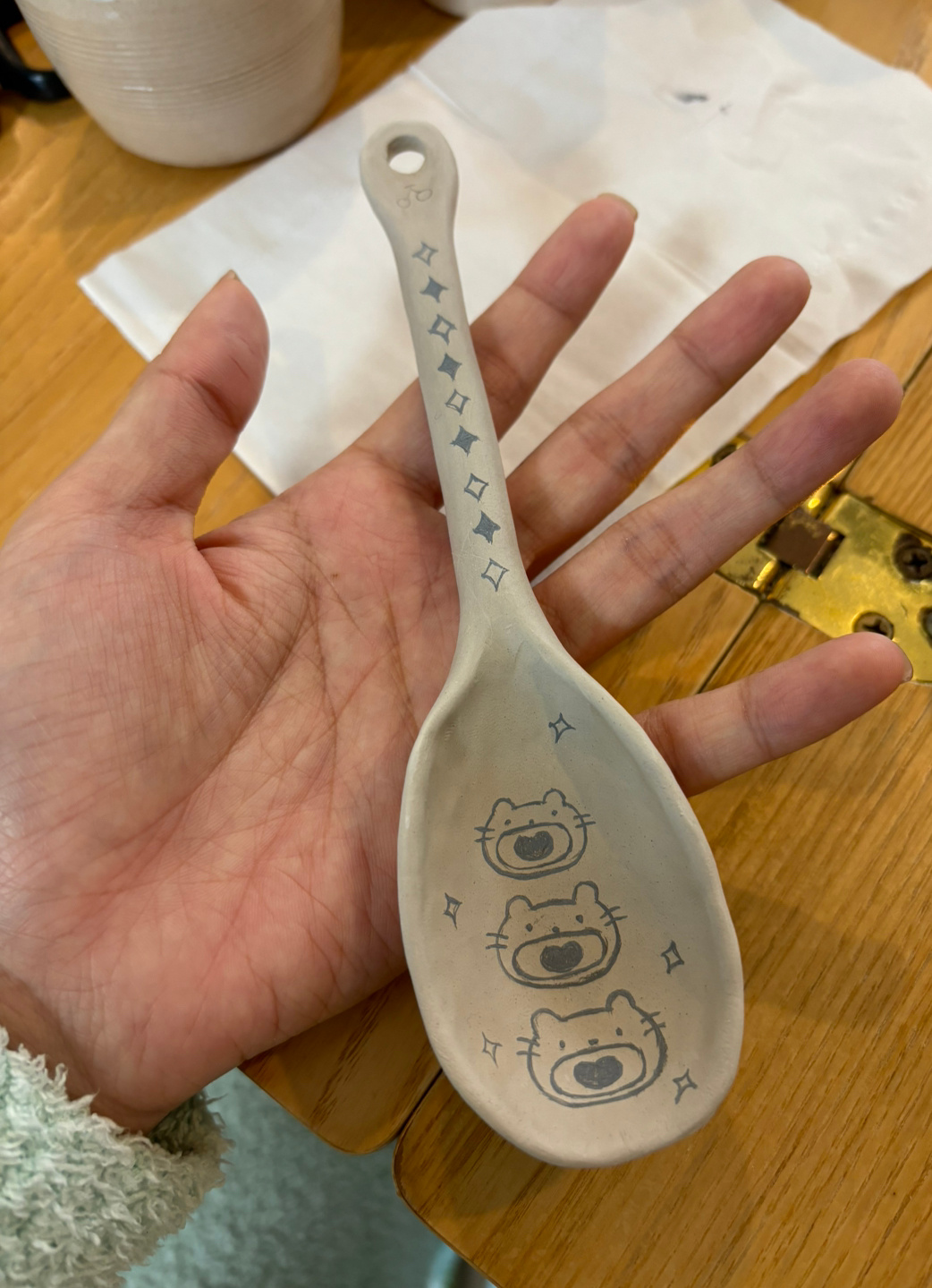 做了俩饭勺 ​​​