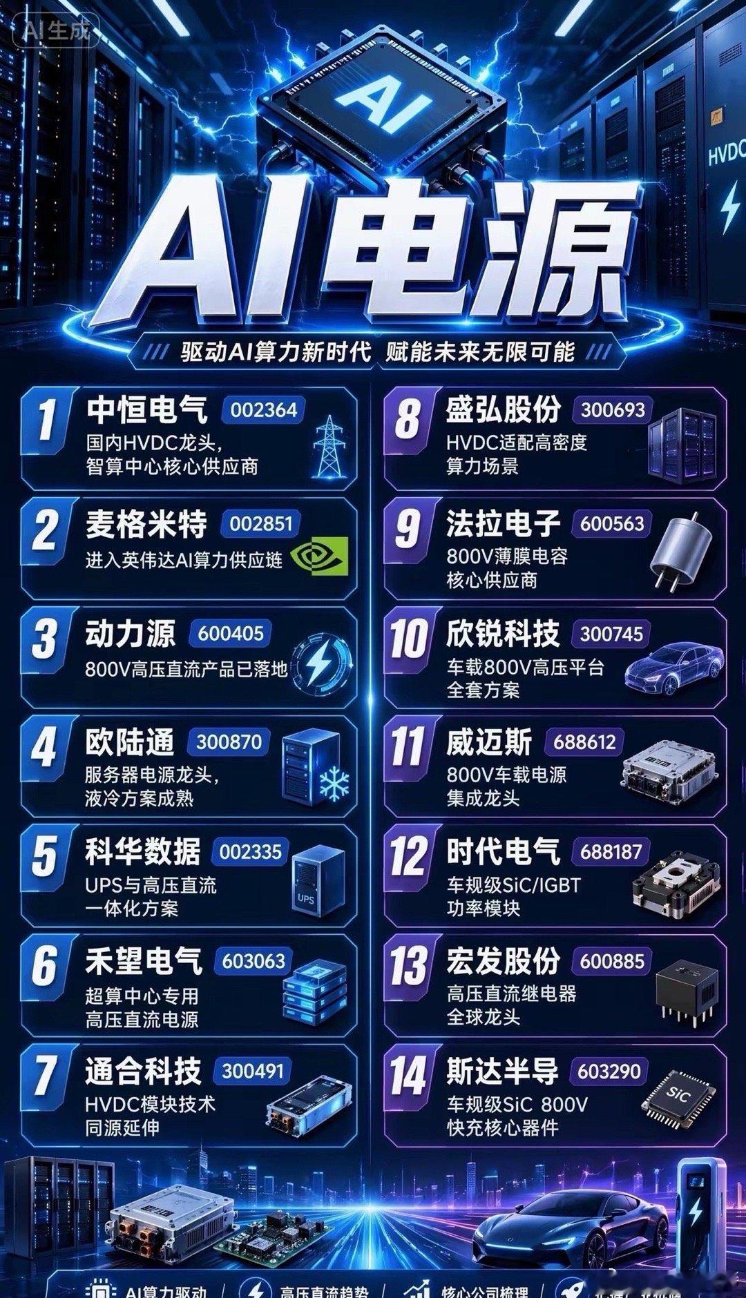 算力“心脏”被抢疯了！AI电源，才是藏在英伟达背后的隐形赢家？谁能想到，AI算力
