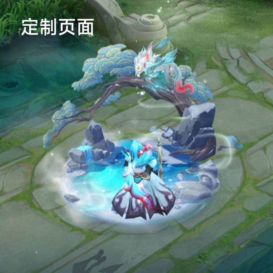 #王者荣耀##亚连新皮肤落雪白狼# 亚连这皮肤定制页面回城有bug[喵喵]没上树