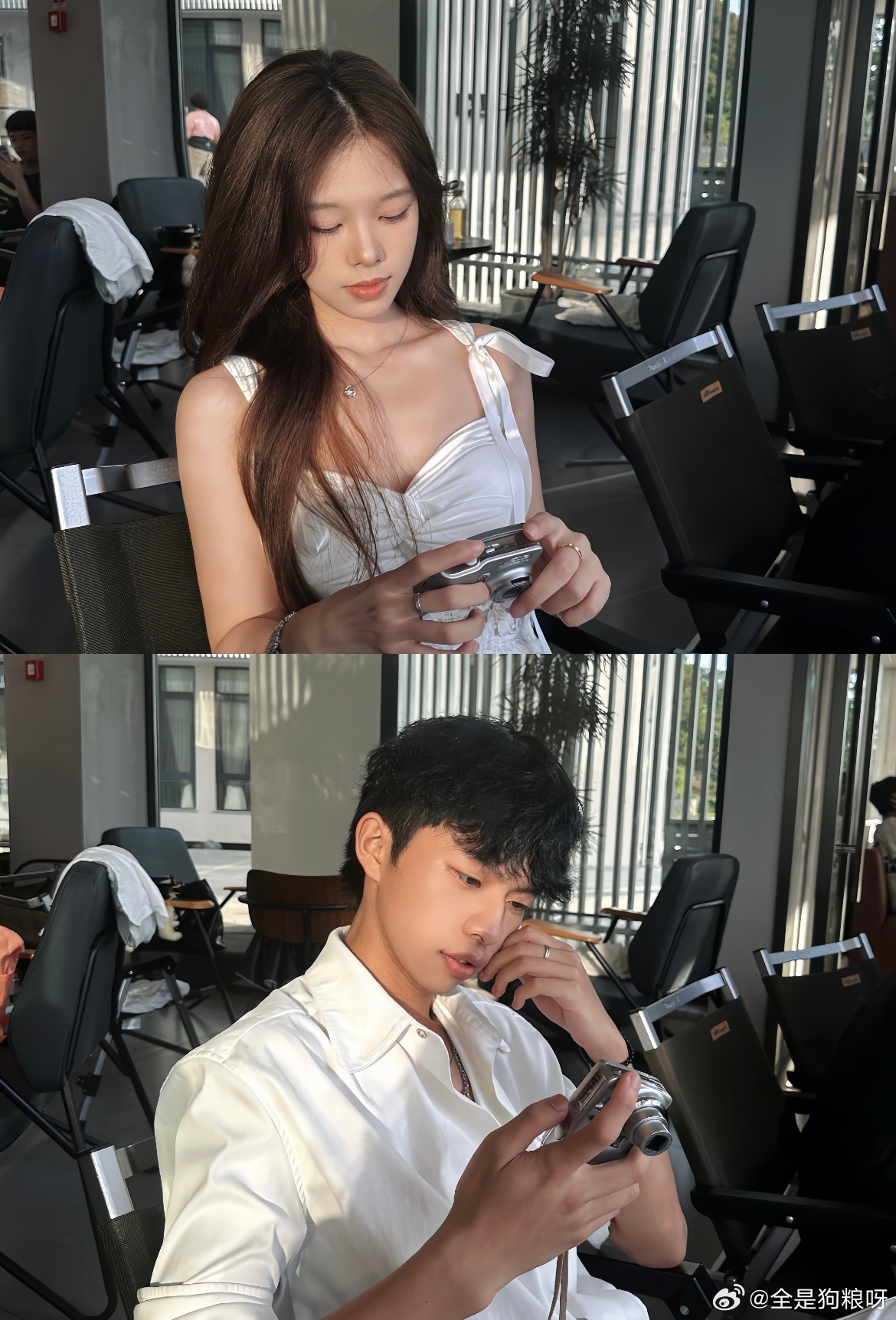 和男朋友在咖啡厅拍拍拍的一天 ​​​