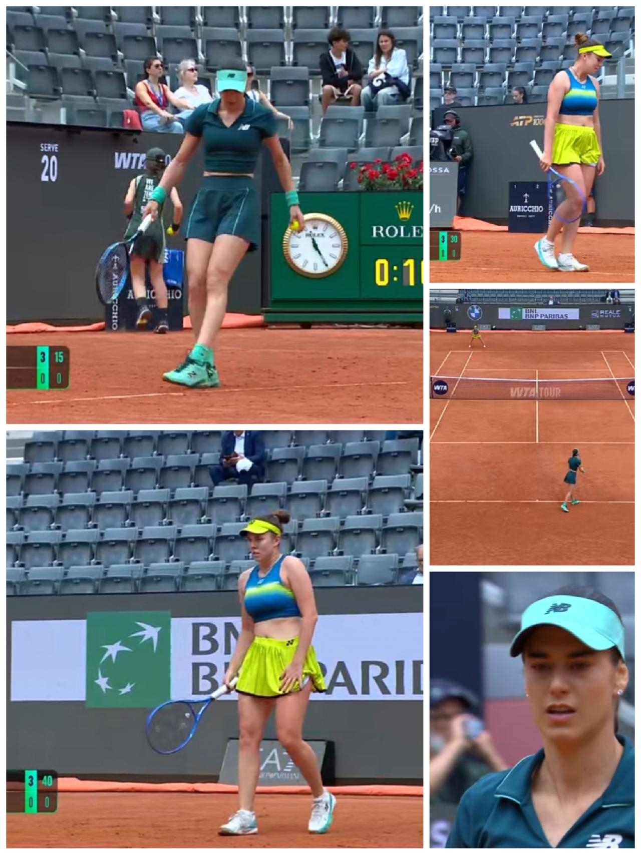 2026跟着网球🎾环游世界
     WTA1000罗马公开赛第四轮中心球场的