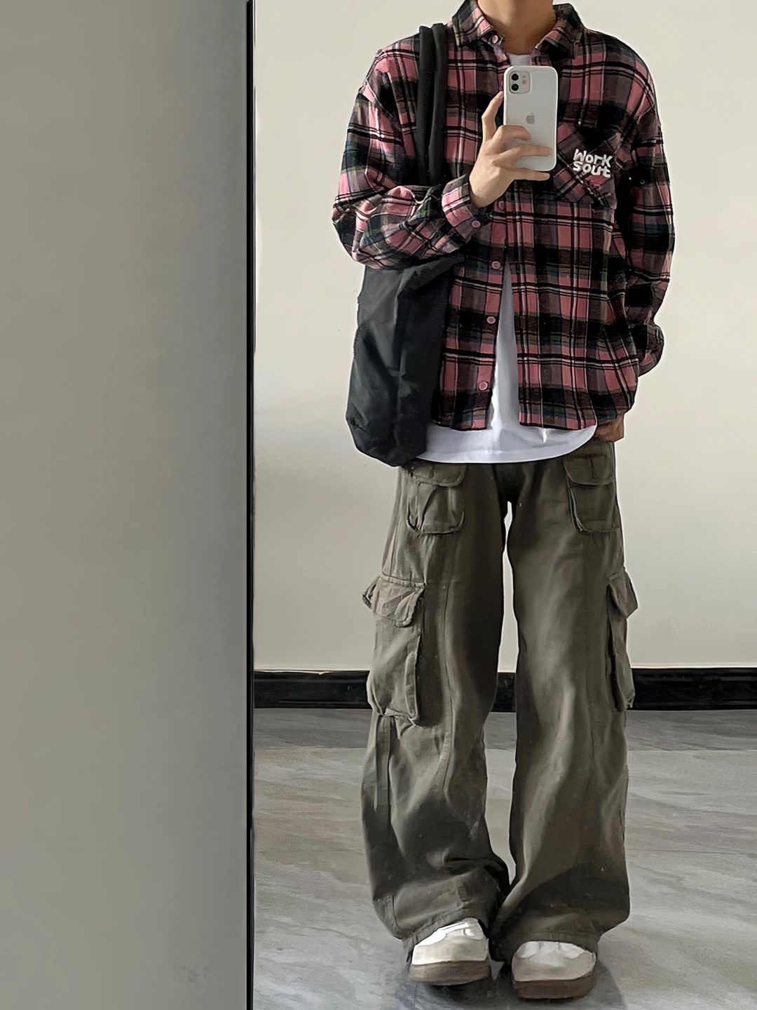 🧾美式复古！街头慵懒风！衬衫➕工装裤好帅气！