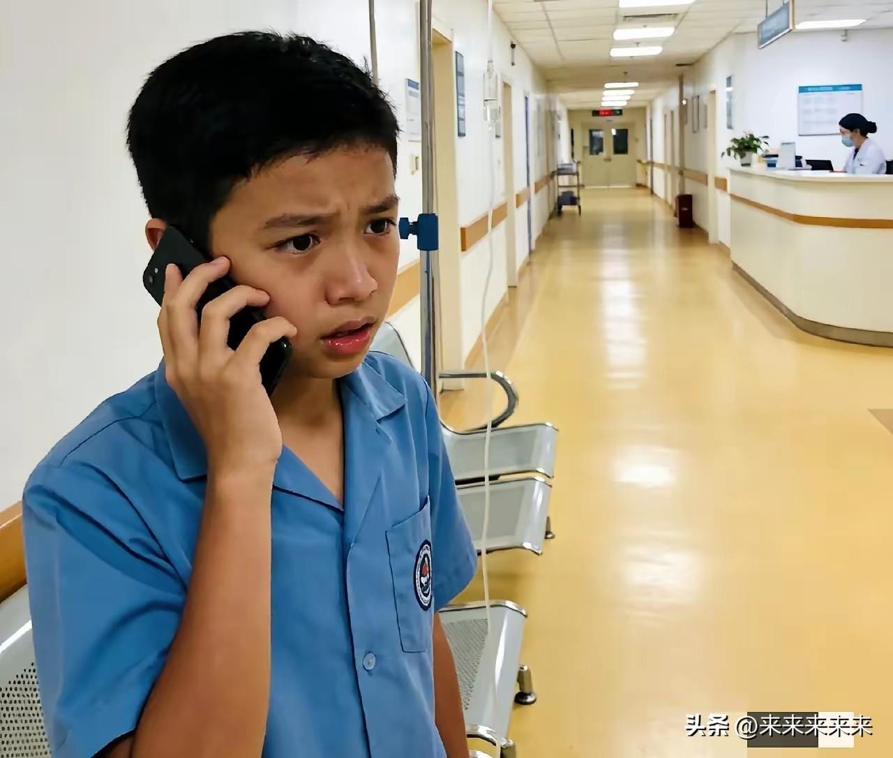 这是一个14岁男孩这辈子打过最难的一个电话。父亲在眼前直挺挺倒下去的那一刻，他这