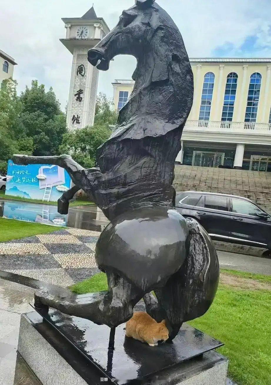 一下雨石头做的马就会便便😹😹 