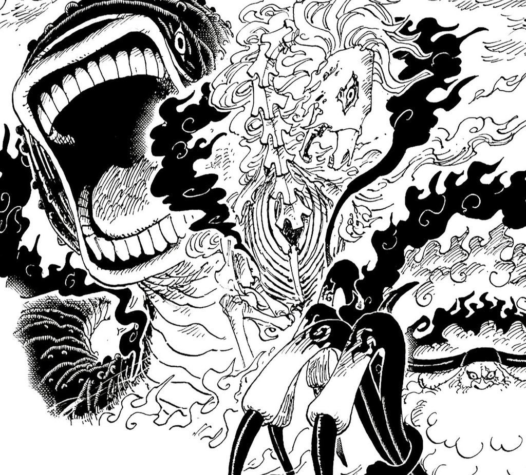 #海贼王1110话漫画# 五老星全体登场电子版以及上色作品！看到尼卡一人，压迫感