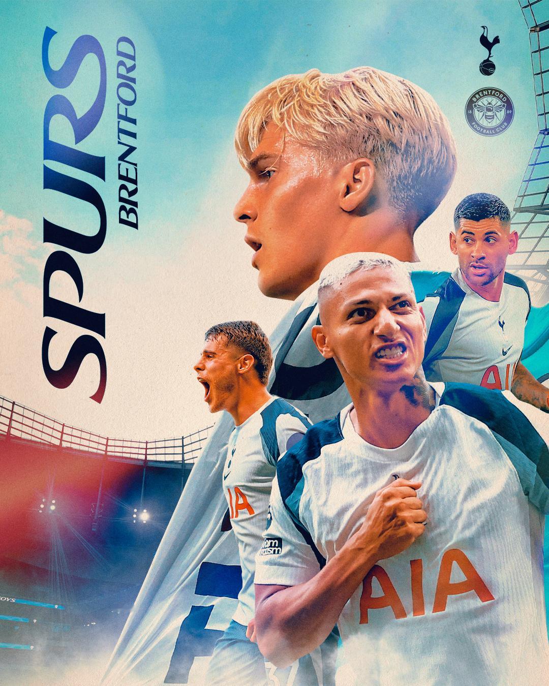 MATCHDAY! ✊🆚 布伦特福德🏟️ 托特纳姆热刺球场🏆 英超⏰ 15