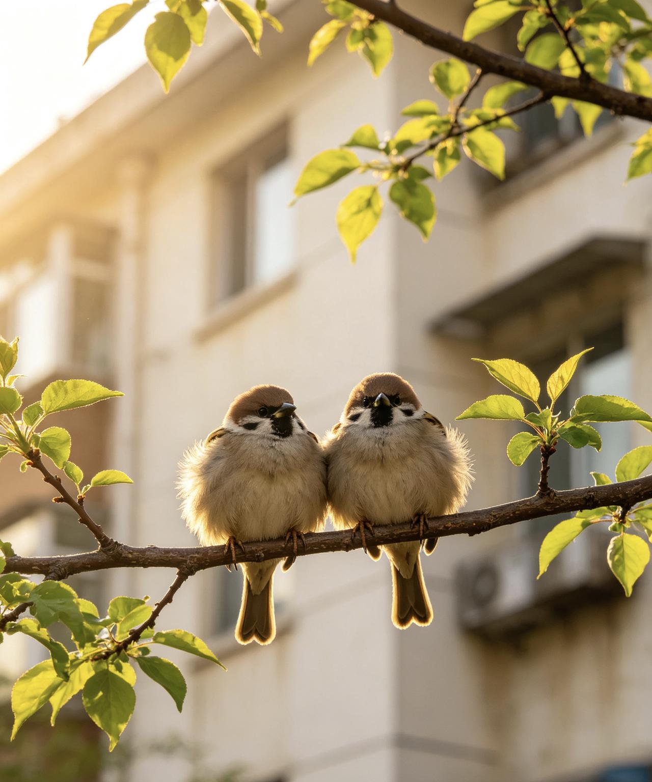 早起心情好

清晨六点，小区里最热闹的是鸟。

麻雀在空调外机上开会，叽叽喳喳，