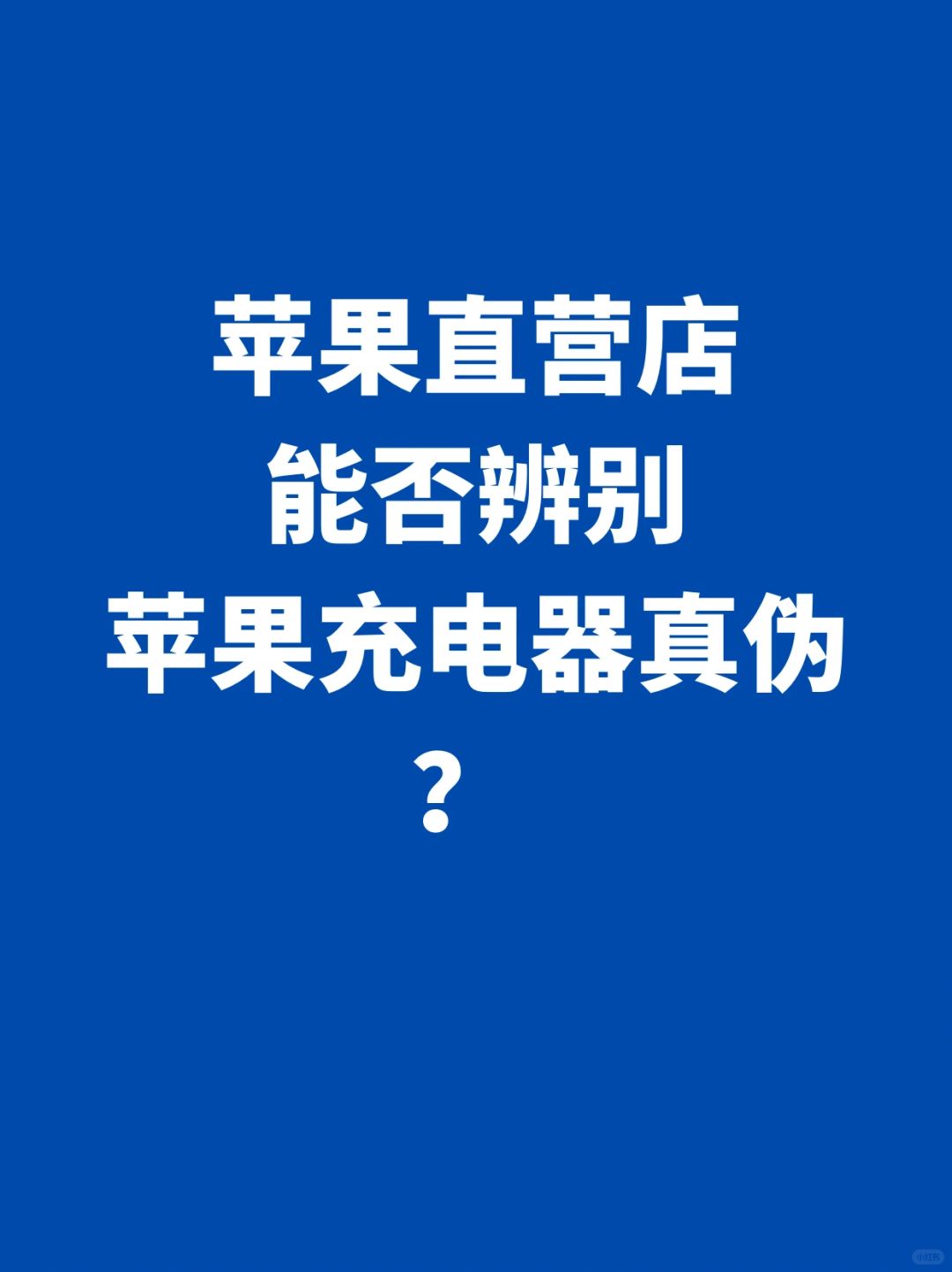 苹果旗舰店能否识别20W山寨高仿充电器？