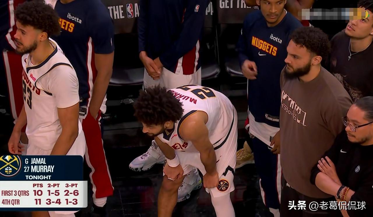 掘金超级后卫穆雷真是球队的末节之王！在今天掘金客场以125：123力克太阳的比赛