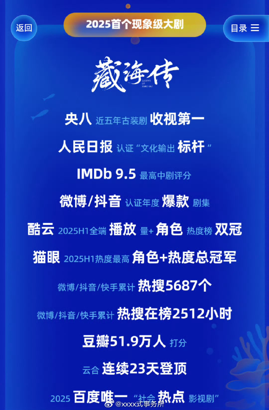 肖战的藏海传就是好看，播出的成绩也不错，记得当时追剧的时候一集都没落下还安利了朋