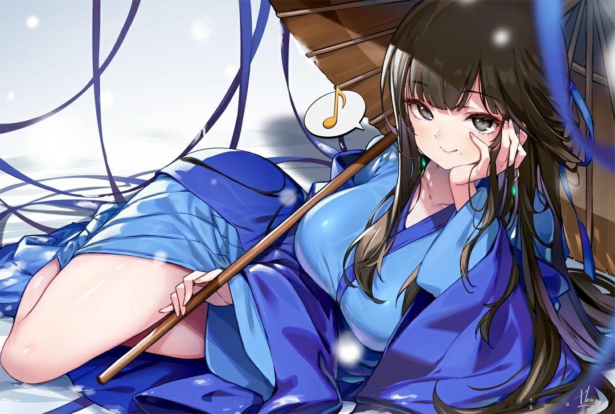 动漫[超话]日漫 颜色干净，色彩明媚的一组二次元少女插画动漫壁纸 ​​​