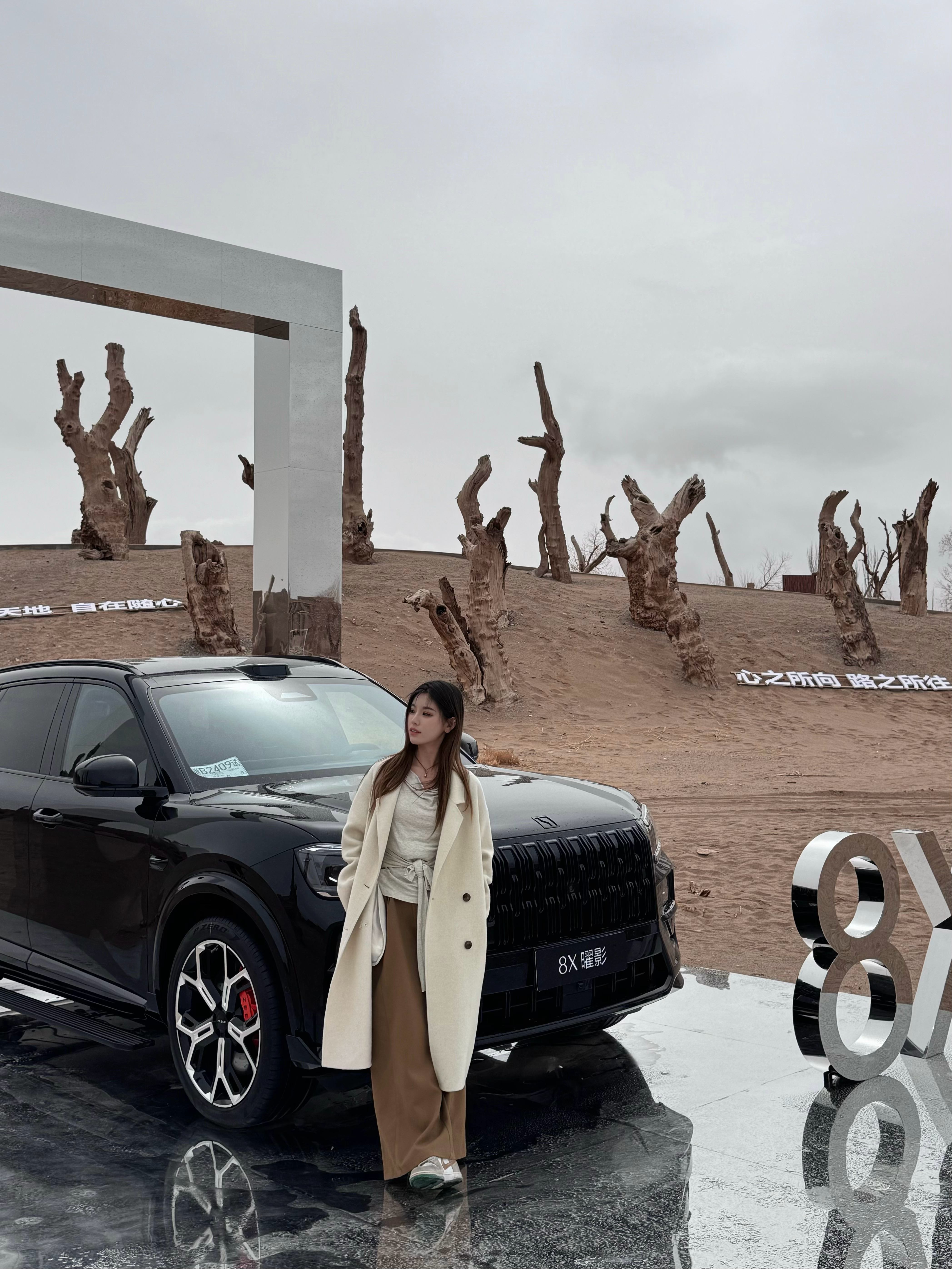 极氪也太会了，活动一直很细节！这次在敦煌，沙漠里一路都是定制路牌，连敦煌特色的杏