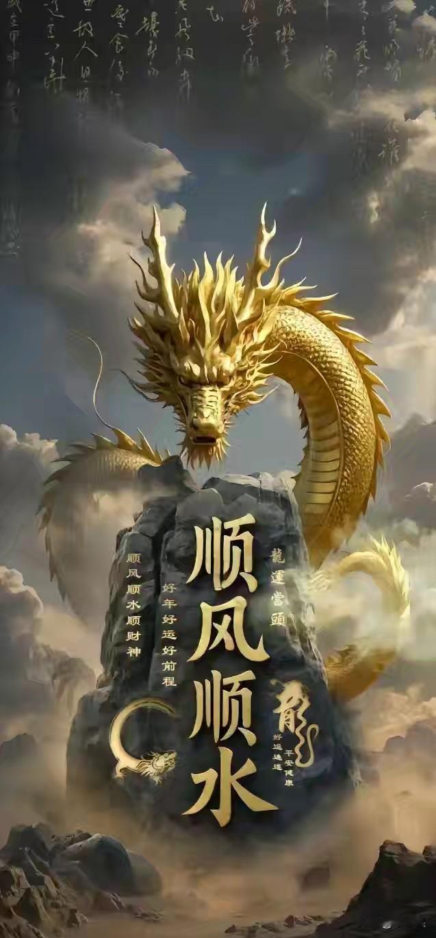 睁眼醒来，
祥龙护佑，
顺风顺水顺财神，
好年好运好前程，
刷到即缘，
请回复：