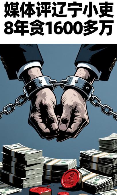 媒体评辽宁小吏8年贪1600多万，一个小吏，只是“接件”和“转办”，竟然在8年间