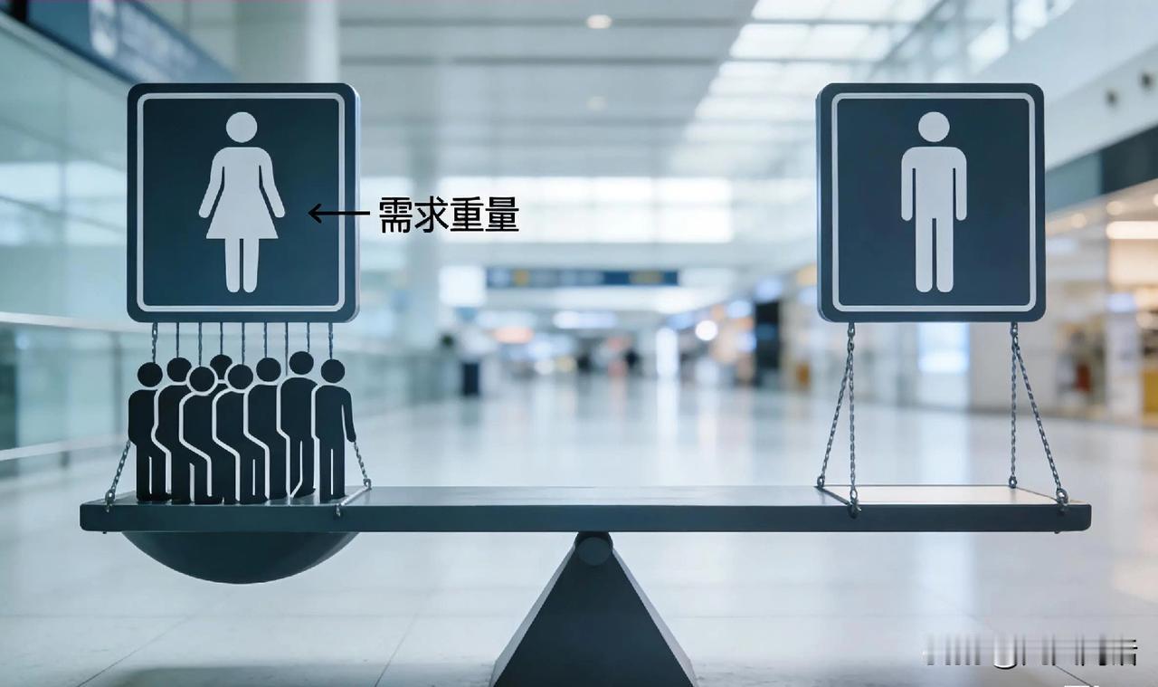 女性占用男厕的现象，常被简化为“素质问题”，但其背后，实则是公共服务长期结构性失